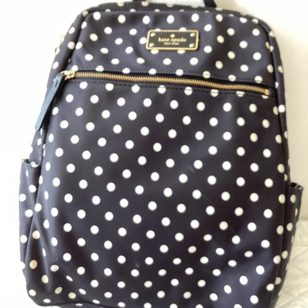 Kate Spade Black Polka Dot Backpack